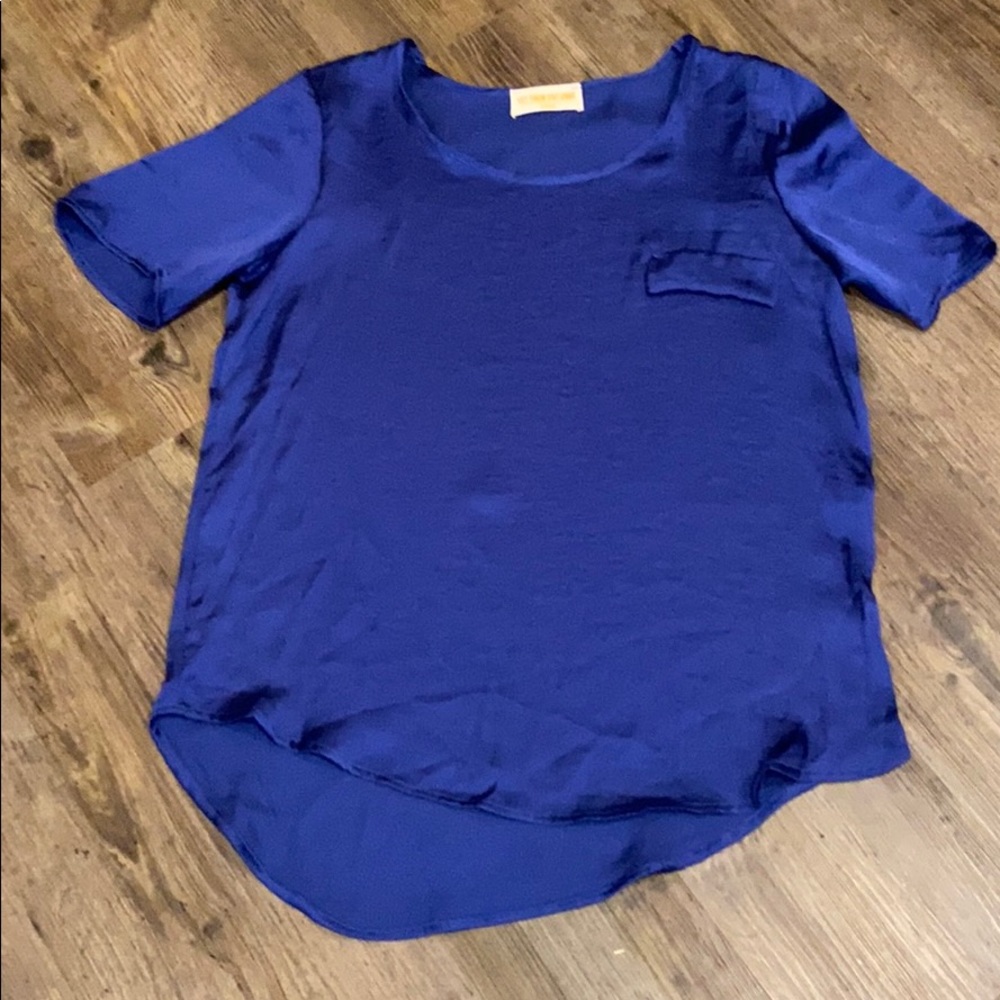 Women’s sheen blouse blue